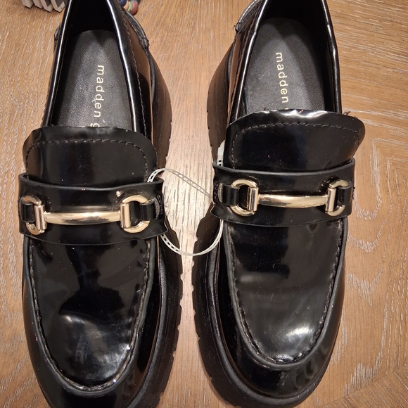 NWT Black Chunky Platform Loafers 9 - Picture 4 of 7